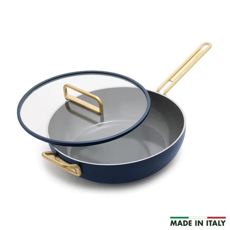 Stanley Tucci Ceramic Nonstick 6.5-Qt Essential Stanley Pan – Marino Blue 1