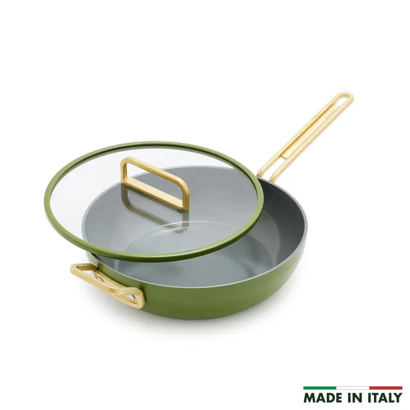 Stanley Tucci Tuscan Olive 4.5-Quart Ceramic Stanley Pan Jr. 1