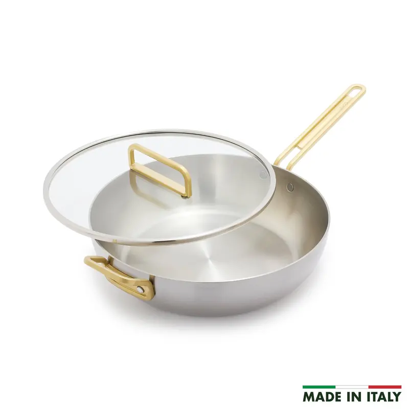 Stanley Tucci Uncoated Stainless Steel 6.5-Quart Stanley Pan With Lid 1