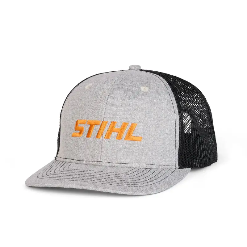 Stihl Vintage-Style Grey & Black Mesh Cap – Model 70108719221 1