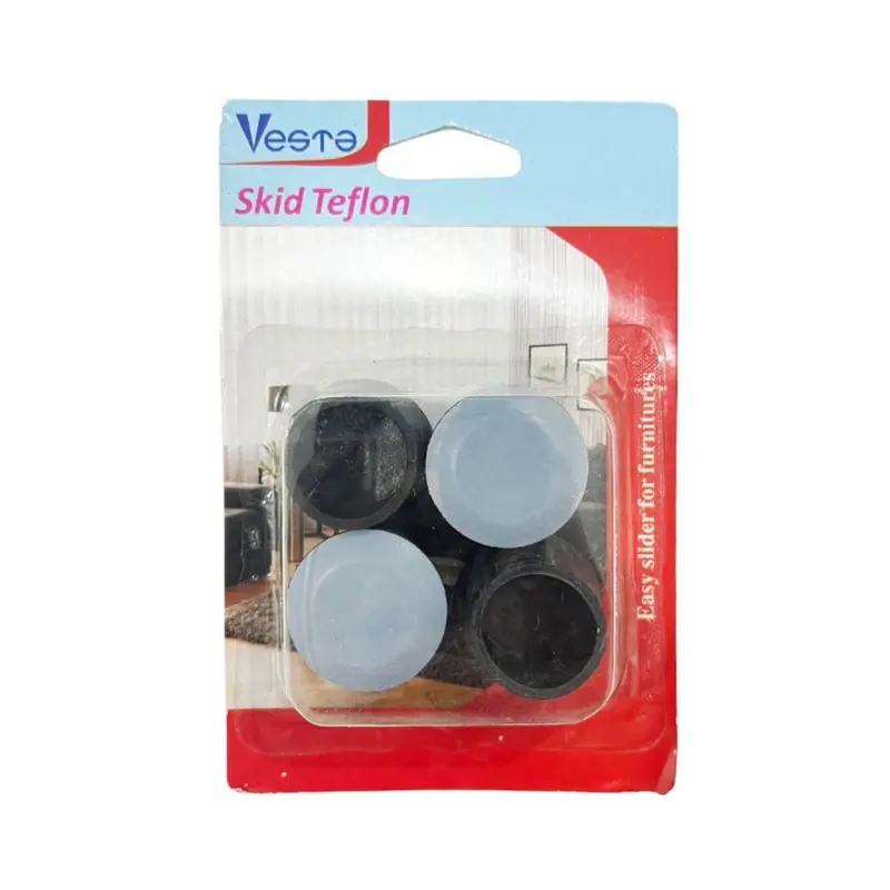 Teflon Chair Leg Protectors – Self-Adhesive Floor Savers (4 Pcs, 22Mm & 25Mm Sizes) 1