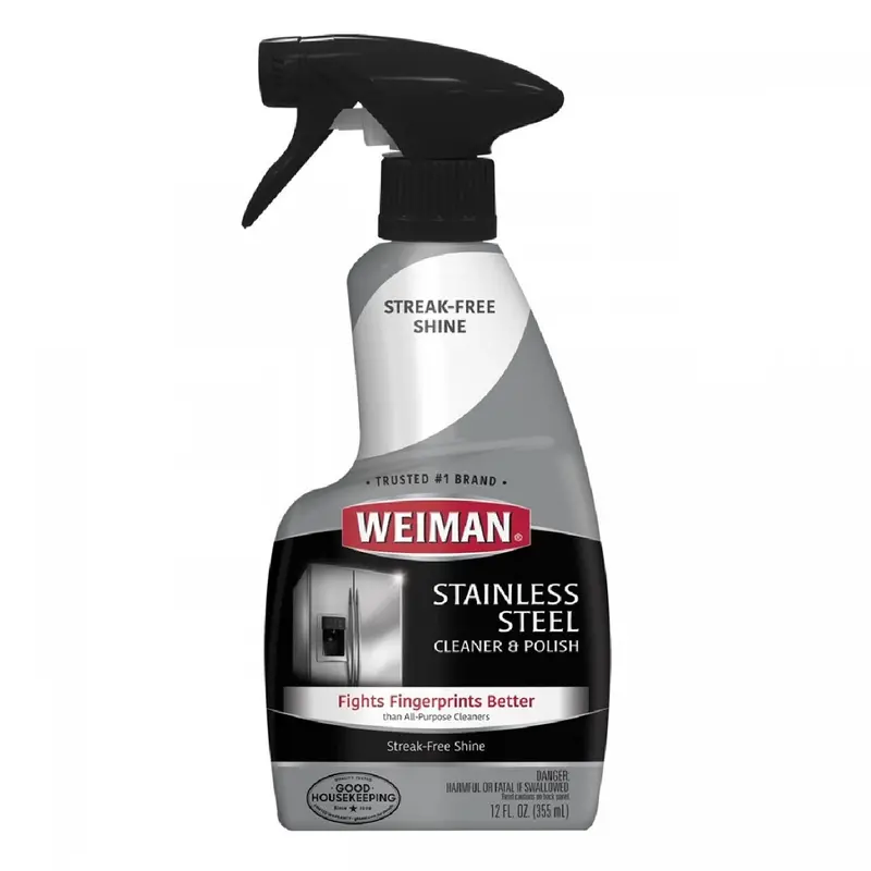 Weiman Stainless Steel Cleaner – Non-Streak, Fast-Drying 355 Ml Spray 1