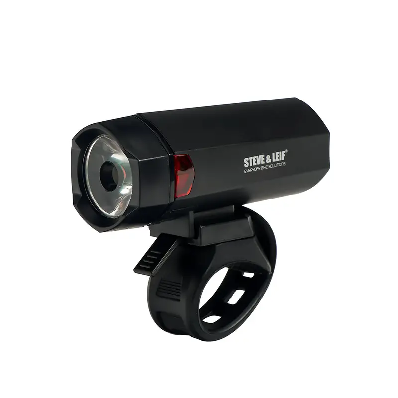 White Led Front Bicycle Light With Flexible Silicone Strap 1