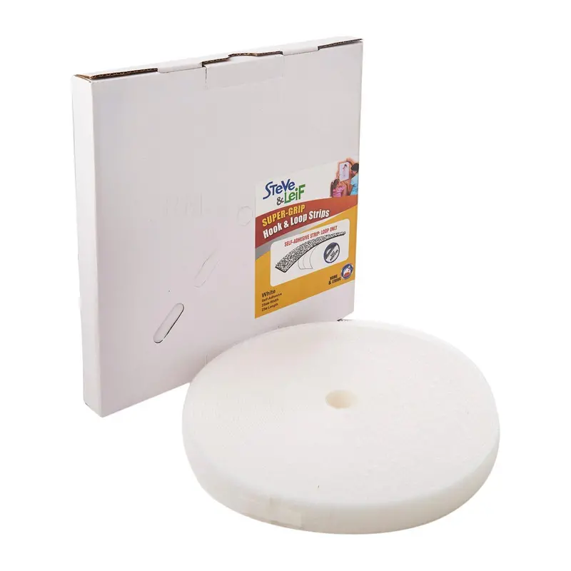 White Loop Side Hook-And-Loop Tape – 25 Mm X 25 M 1
