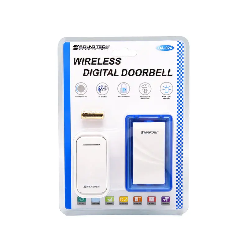Wireless Ac-Powered Doorbell With Adjustable Chimes (Da-024) 1