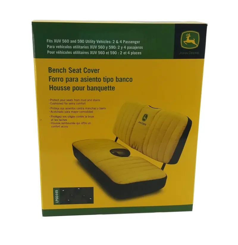 Yellow John Deere Mid-Size Bench Seat Cover – Lp66449 1