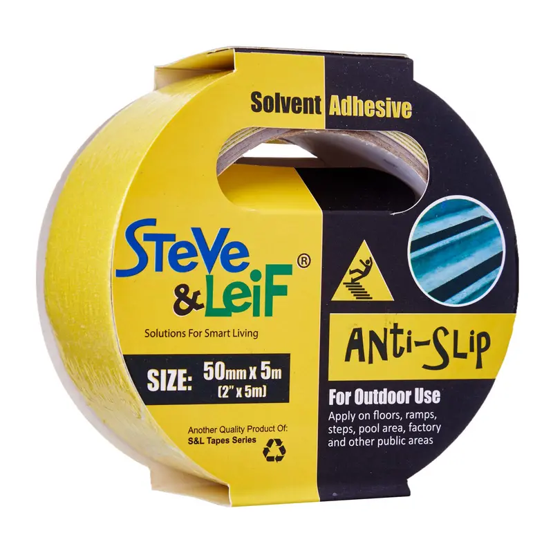 Yellow Outdoor Anti-Slip Safety Tape – 50Mm × 5M Weatherproof 1