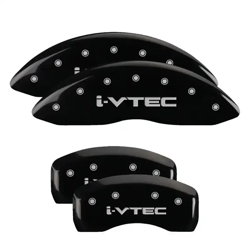 Mgp Engraved Caliper Covers – Front And Rear For Honda Hr-V (Black W/ Silver Accents) 1