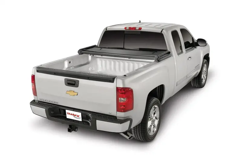 Trailfx Tfx1006 Soft Tri-Fold Truck Bed Cover – Black Vinyl With Aluminum Rails 1